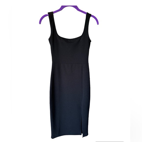 Nasty Gal black strapless bodycon sheath dress, size USA 4 - Picture 1 of 6